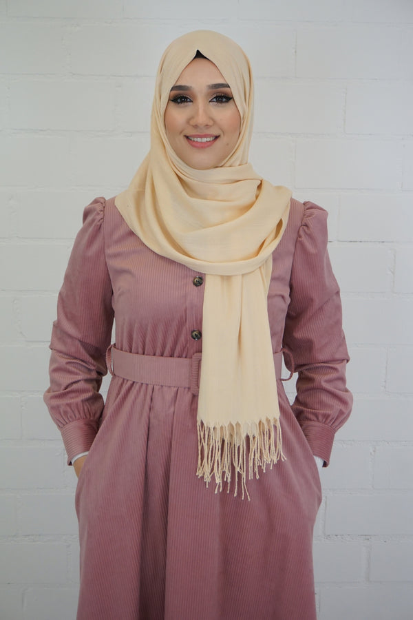 Baumwoll Hijab Almaz Beige