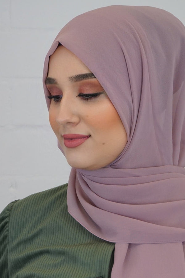 Chiffon Hijab Maira Darkblush 2