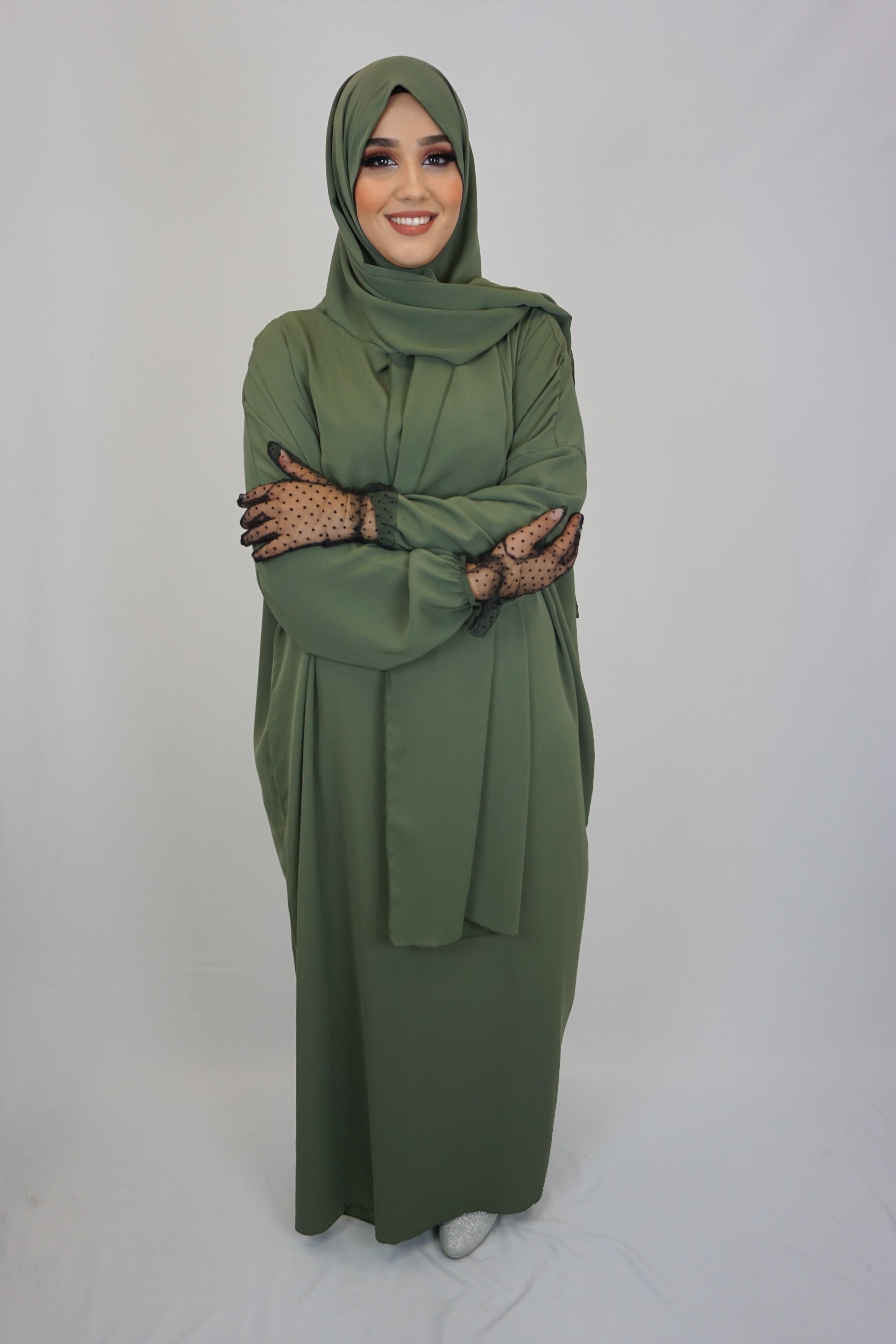 Hijab-Abaya Grün