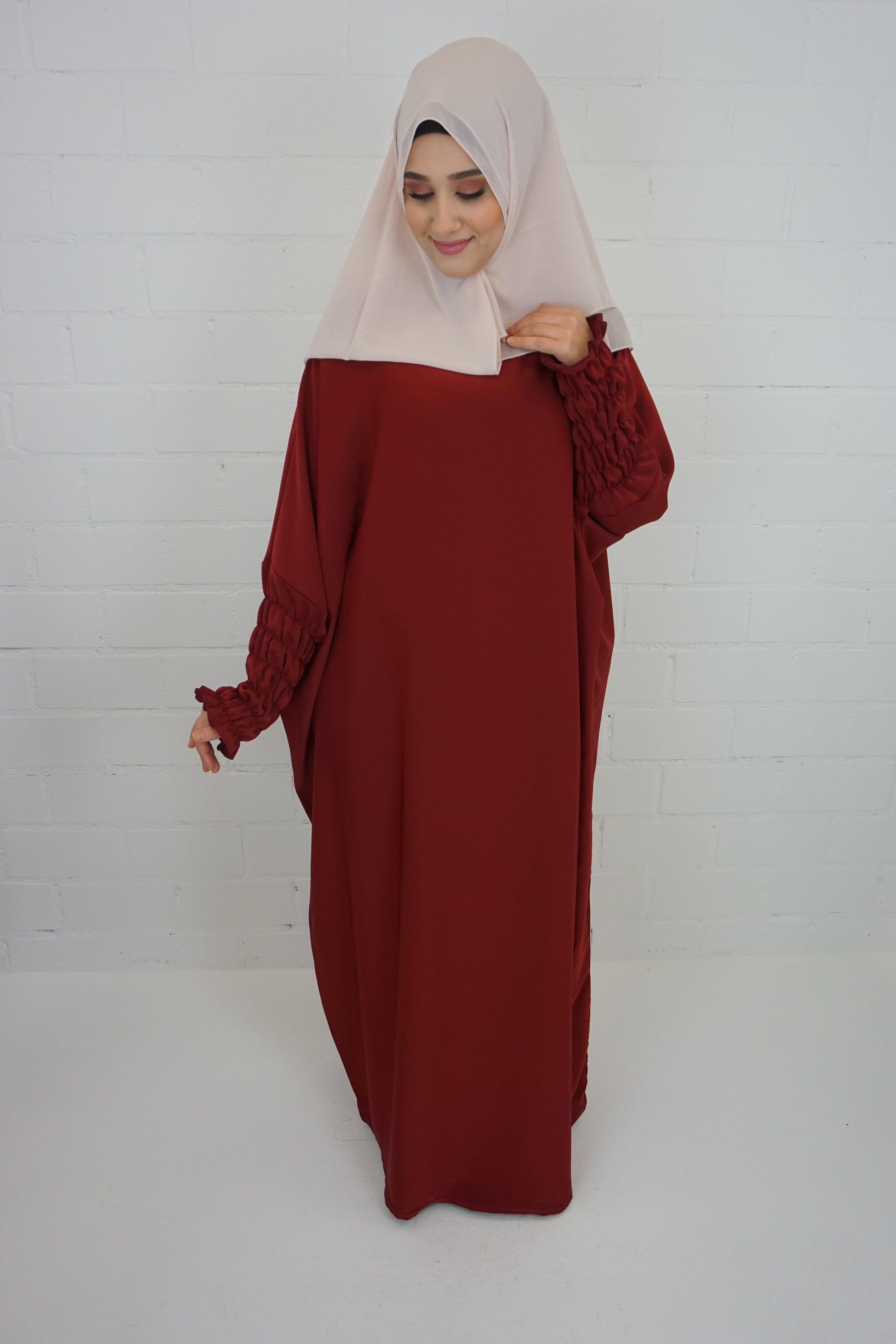 Jilbab Kleid Samaya Bordeaux