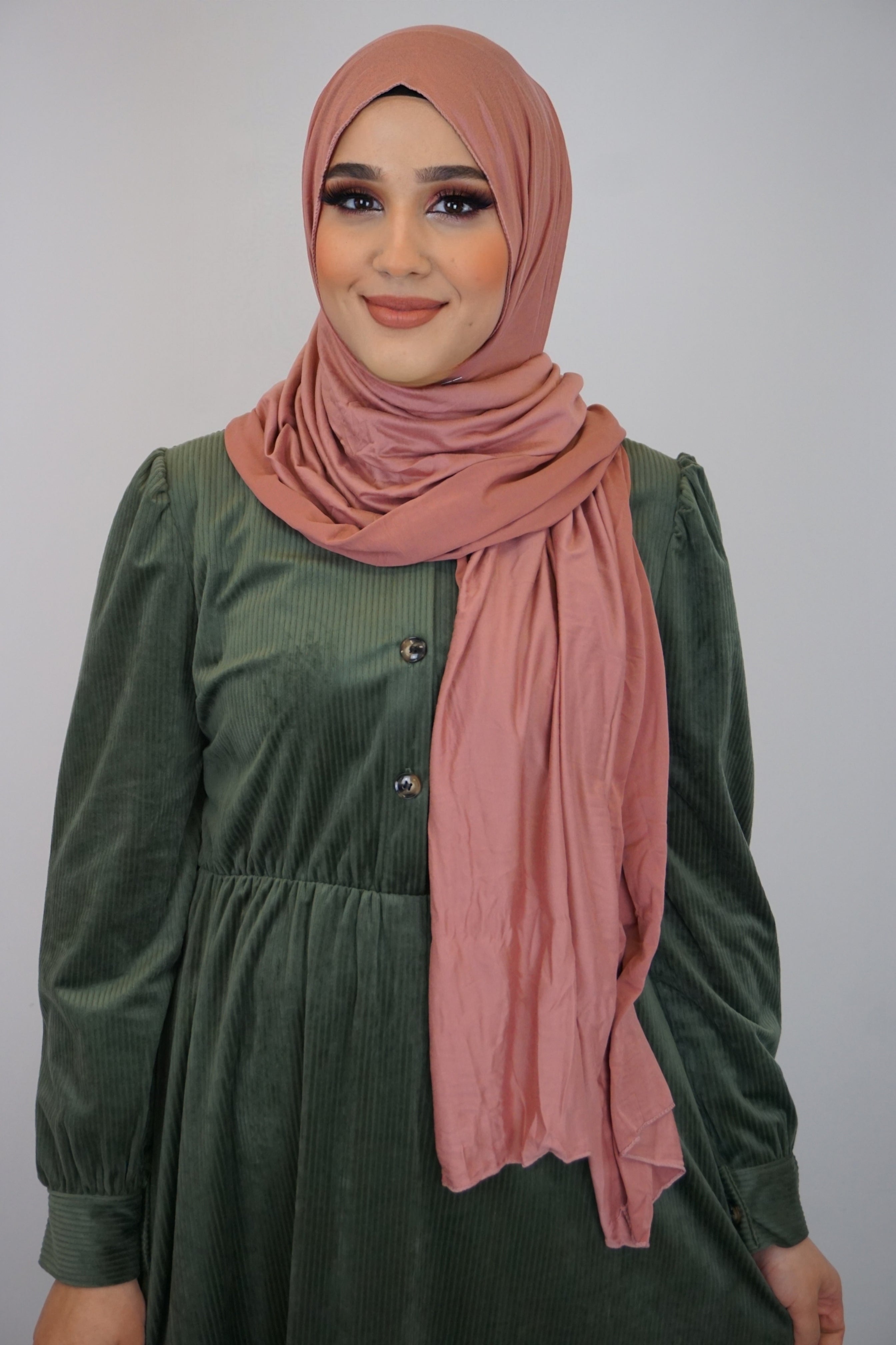 Jersey Hijab Fiza Grapefruit