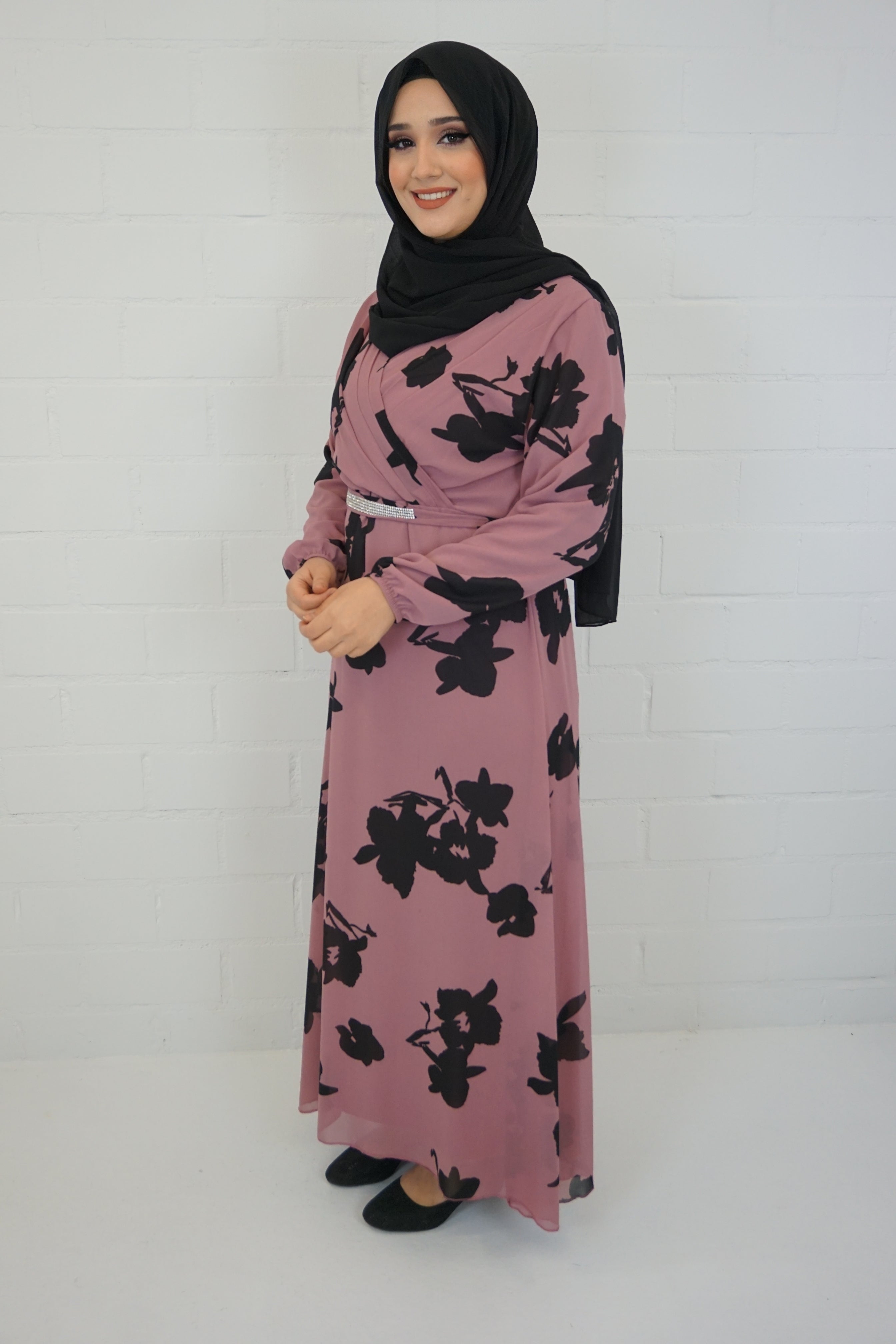 Abaya Alishba Pink