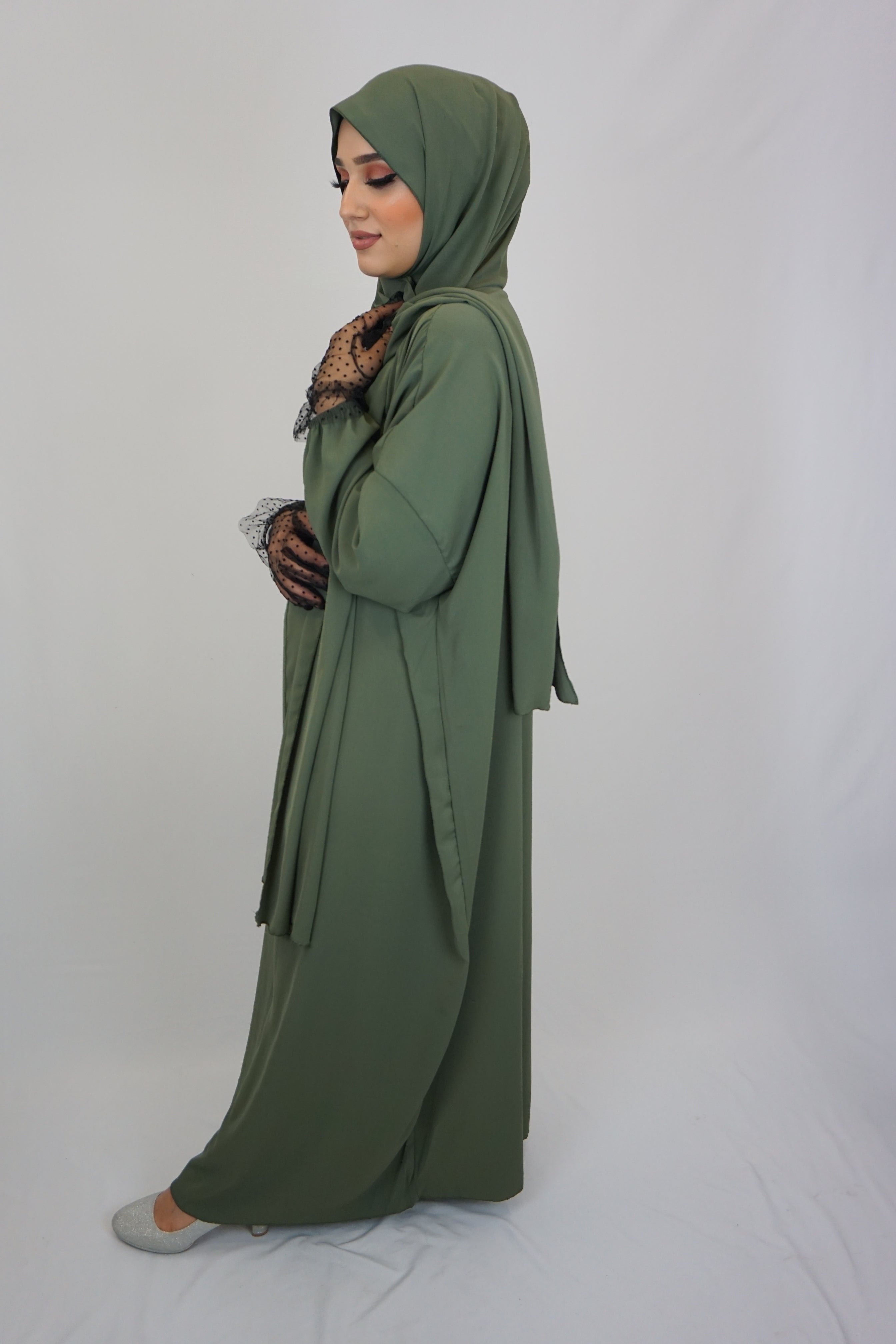 Hijab-Abaya Grün