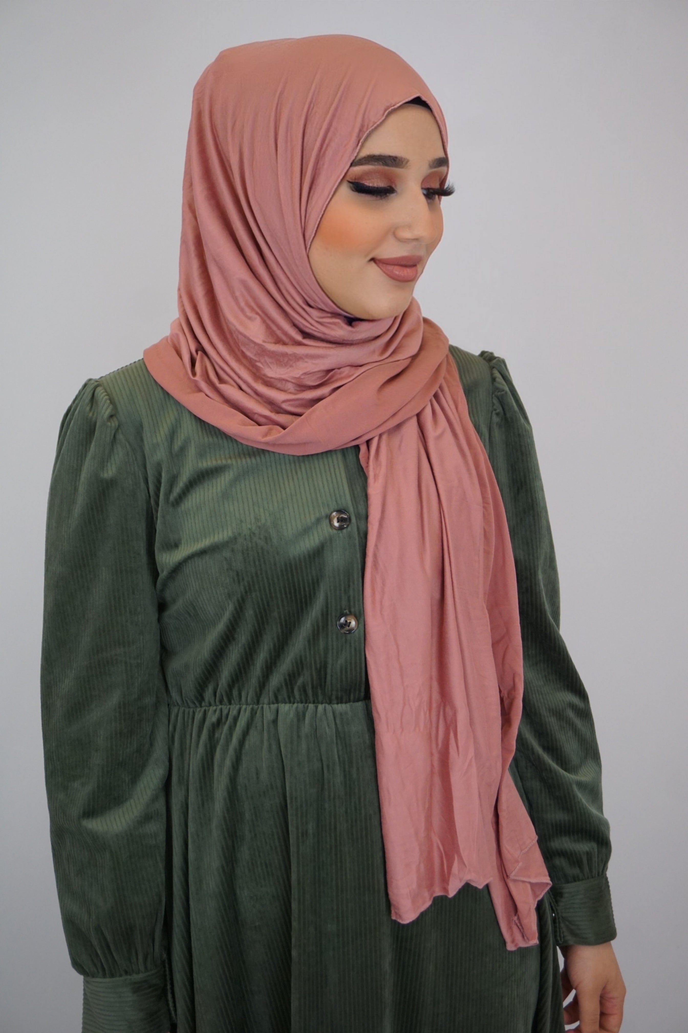 Jersey Hijab Fiza Grapefruit