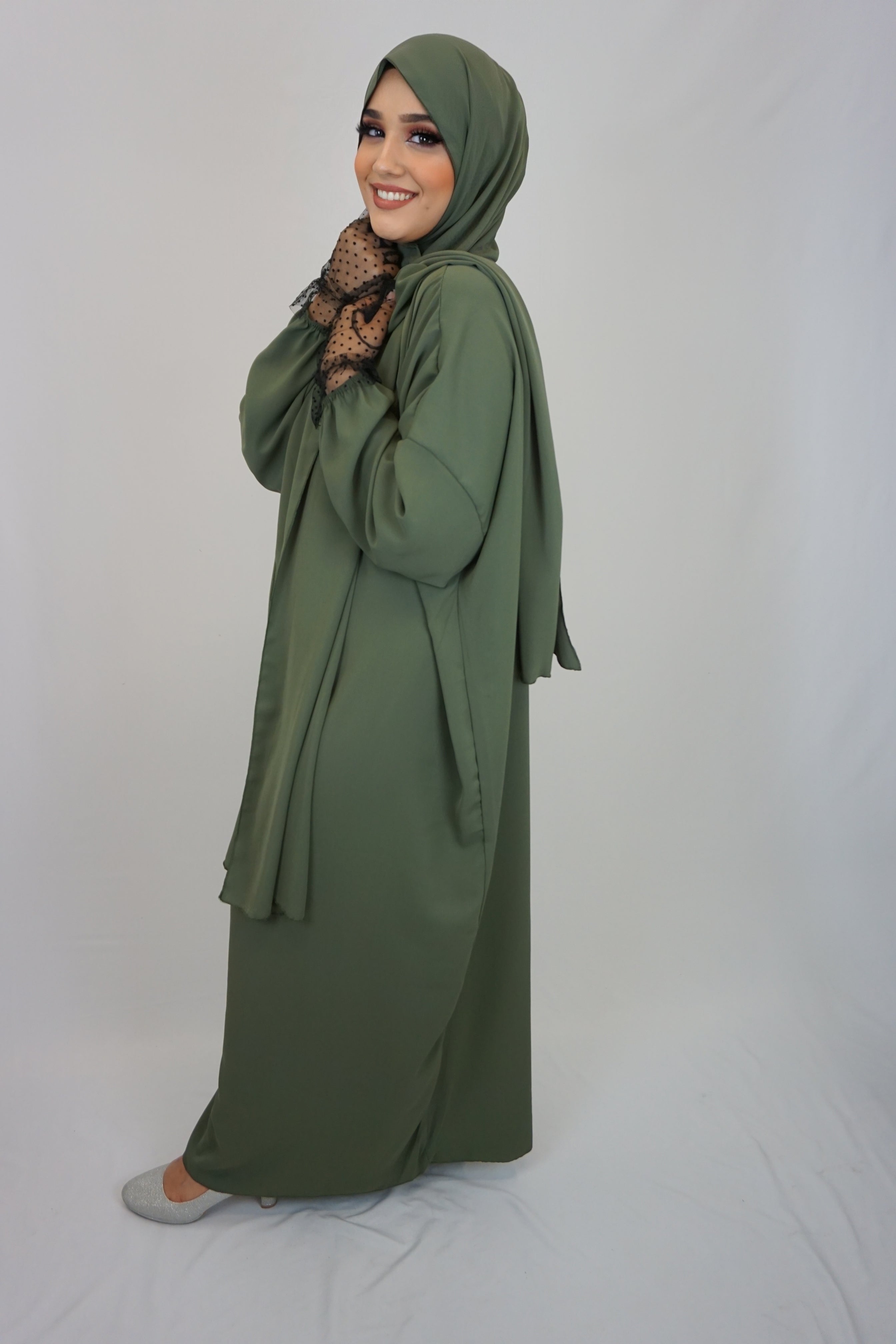 Hijab-Abaya Grün