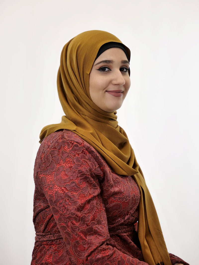 Baumwoll Hijab Almaz Camel