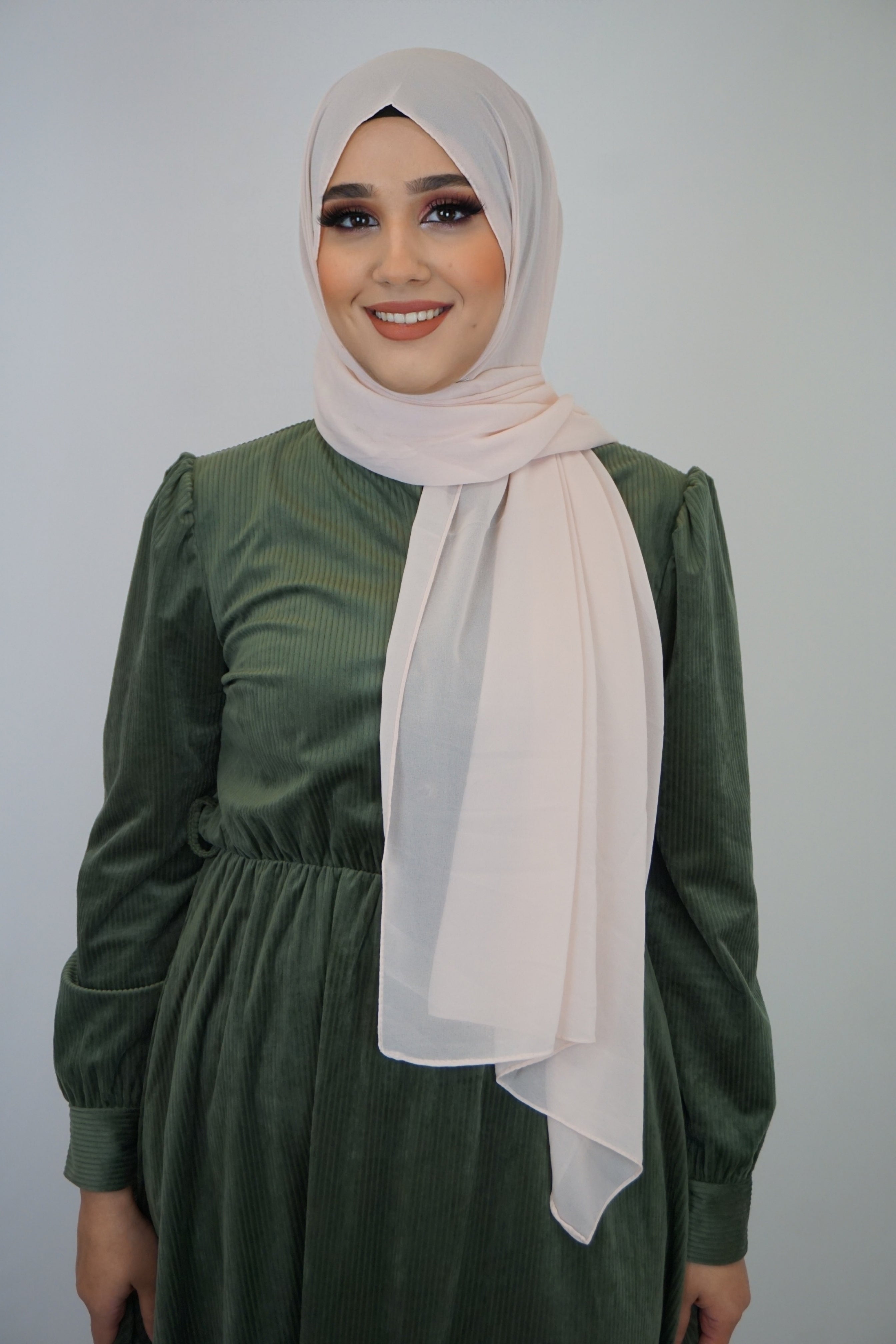 Chiffon Hijab Maira Weißrosa