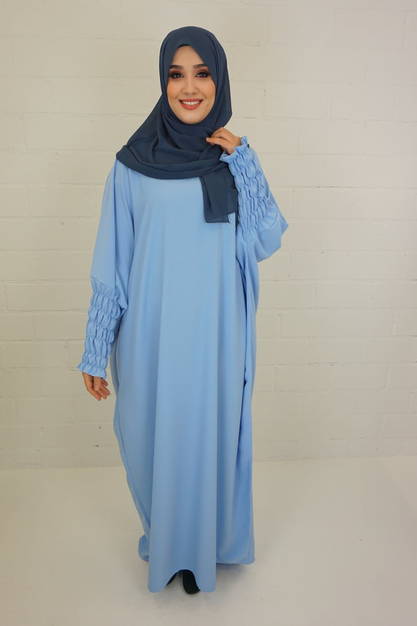 Jilbab Kleid Samaya Wasserblau