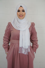 Baumwoll Hijab Almaz Weiss