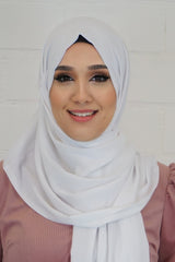 Baumwoll Hijab Almaz Weiss