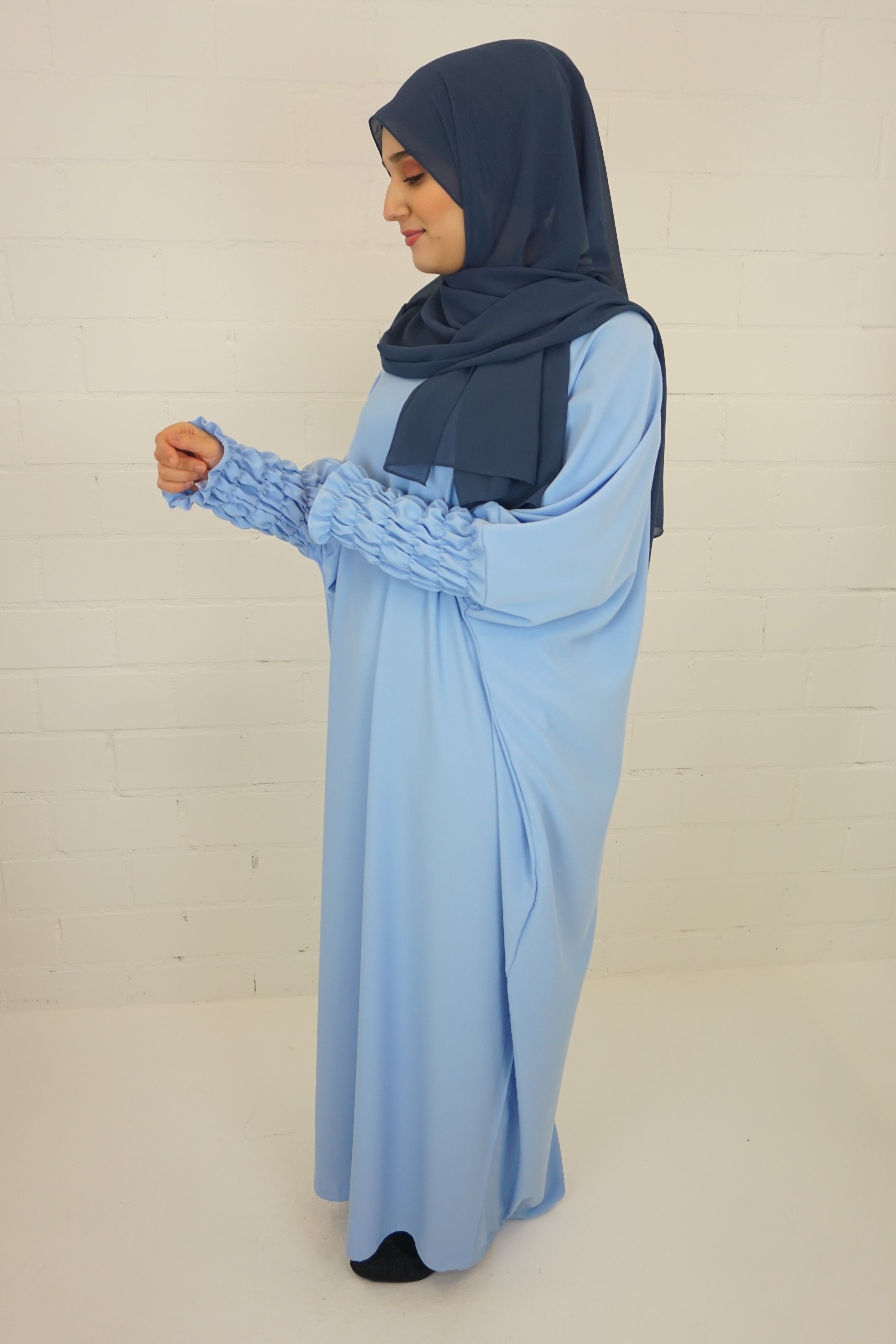 Jilbab Kleid Samaya Wasserblau