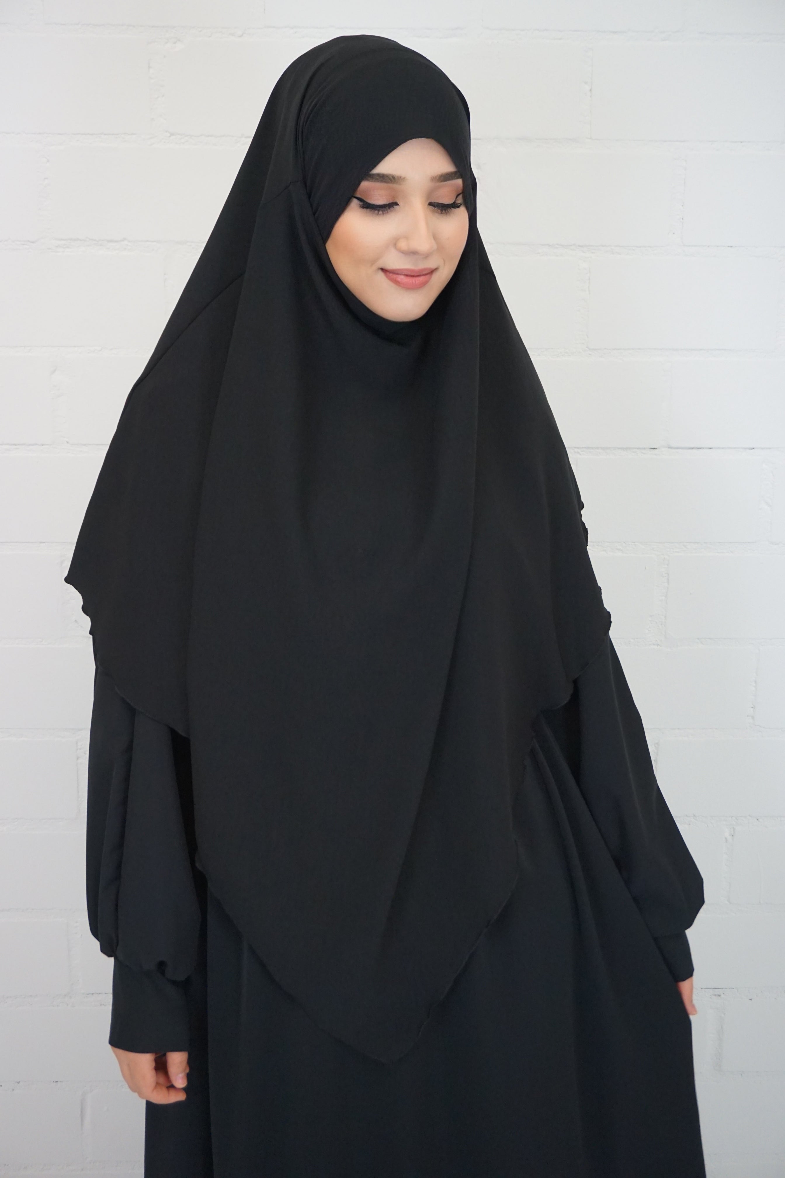 Jazz Khimar 1-lagig Schwarz