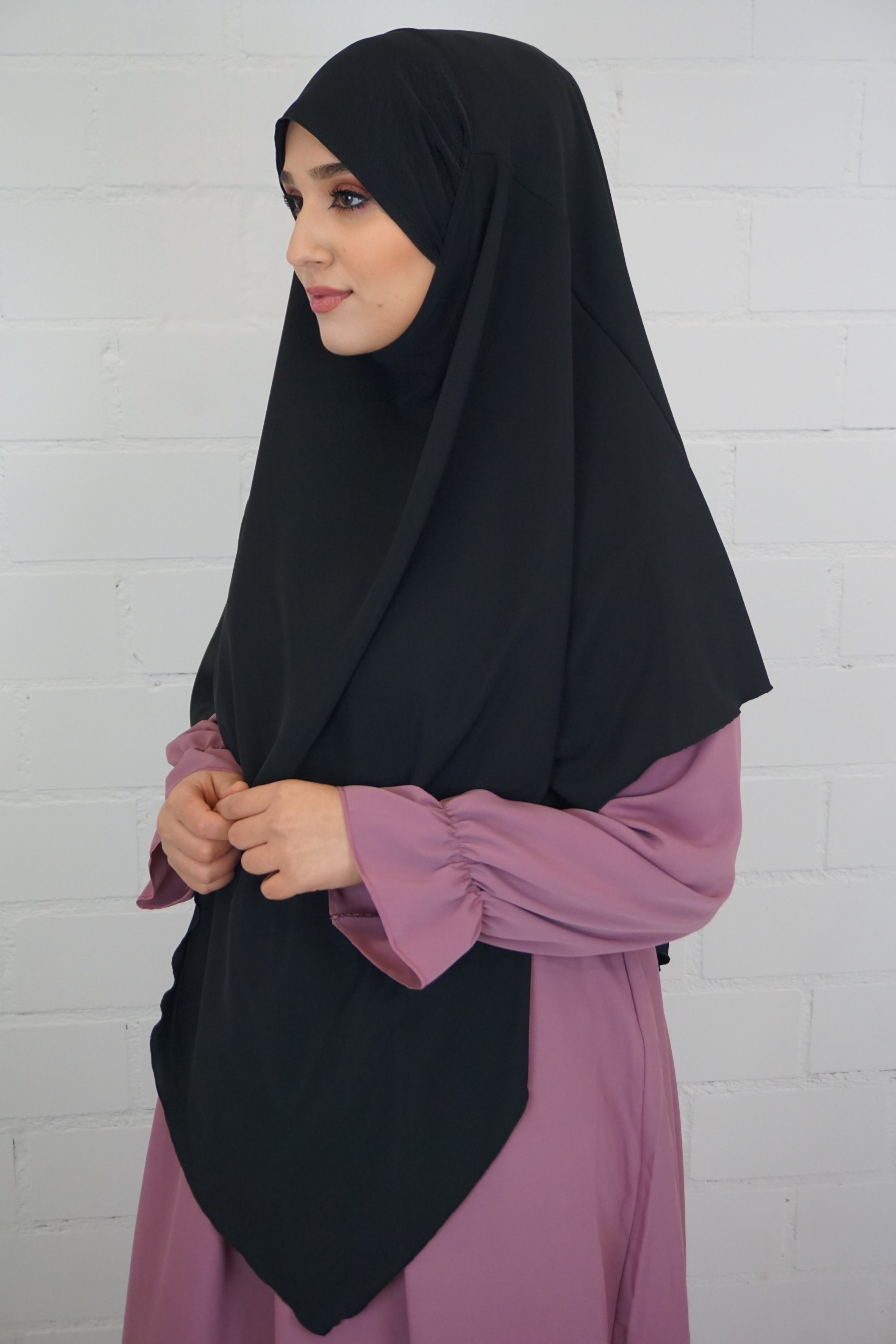 Medina Khimar 1-lagig Schwarz