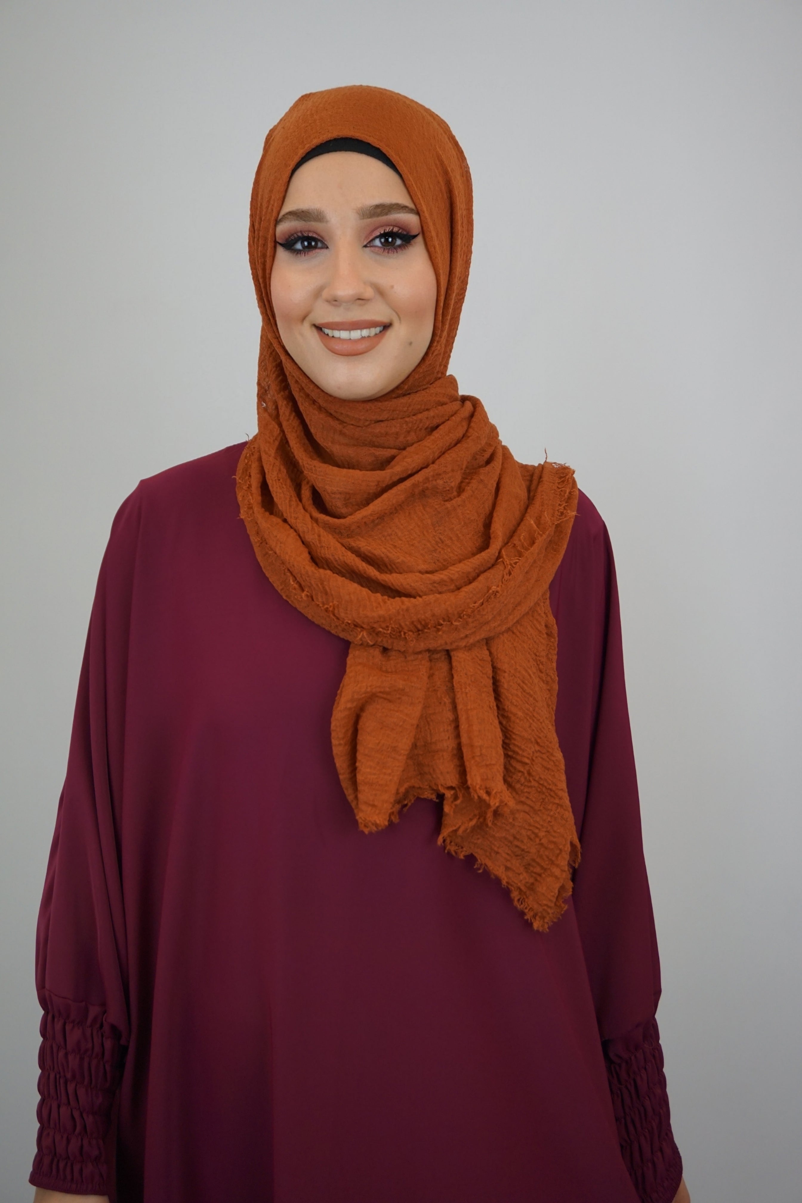 Daily Hijab Dalia Dunkelorange