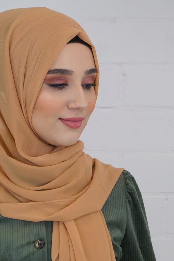 Chiffon Hijab Maira Karamell