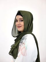 Chiffon Hijab Maira Moosgrün
