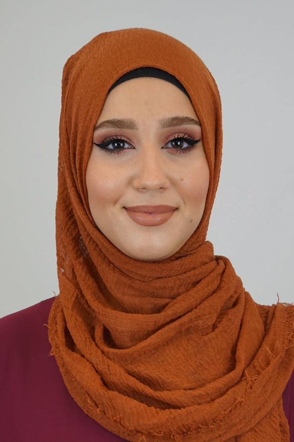 Daily Hijab Dalia Dunkelorange
