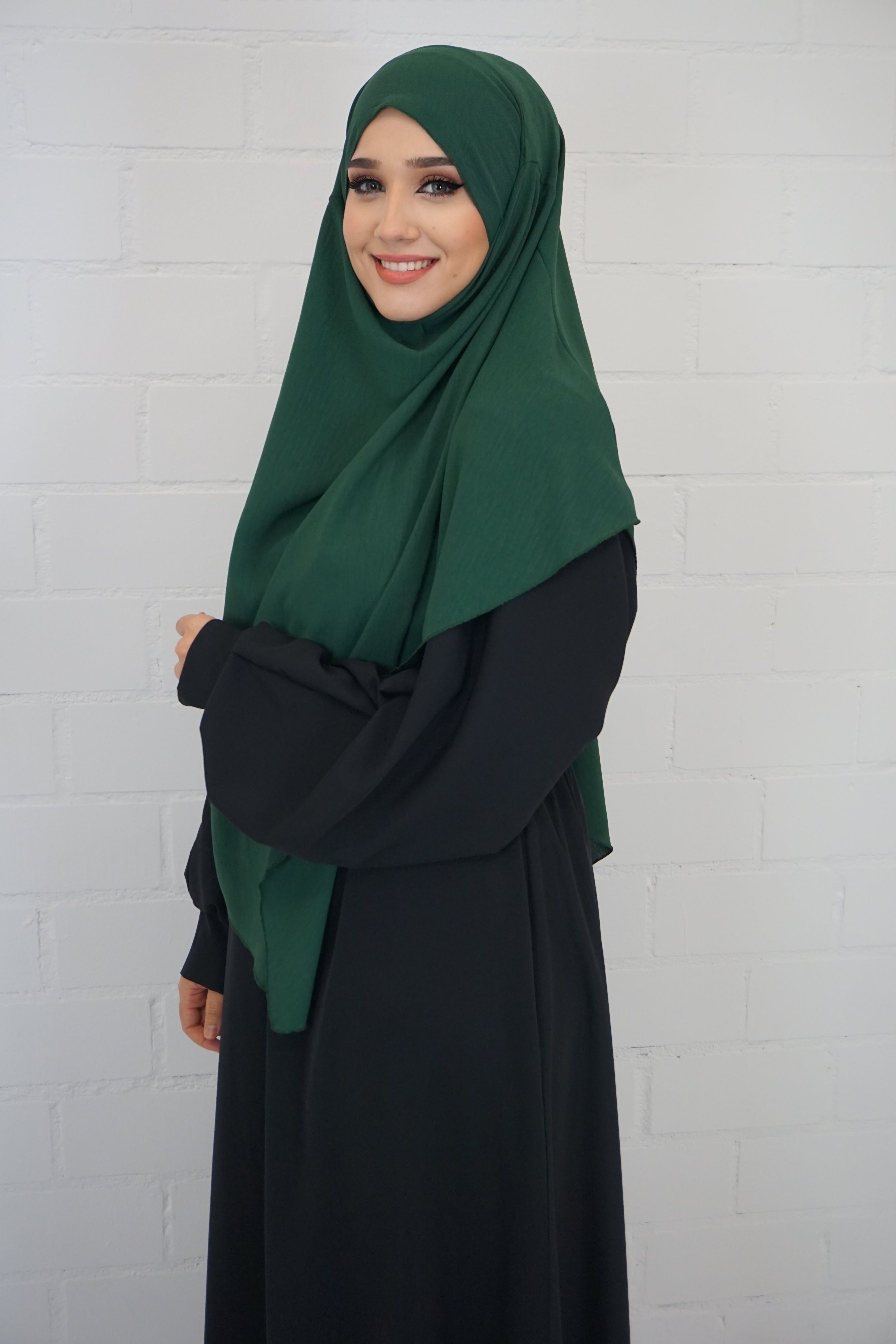 Jazz Khimar 1-lagig Smaragdgrün