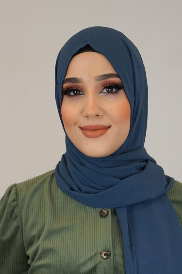 Jazz Hijab Graublau