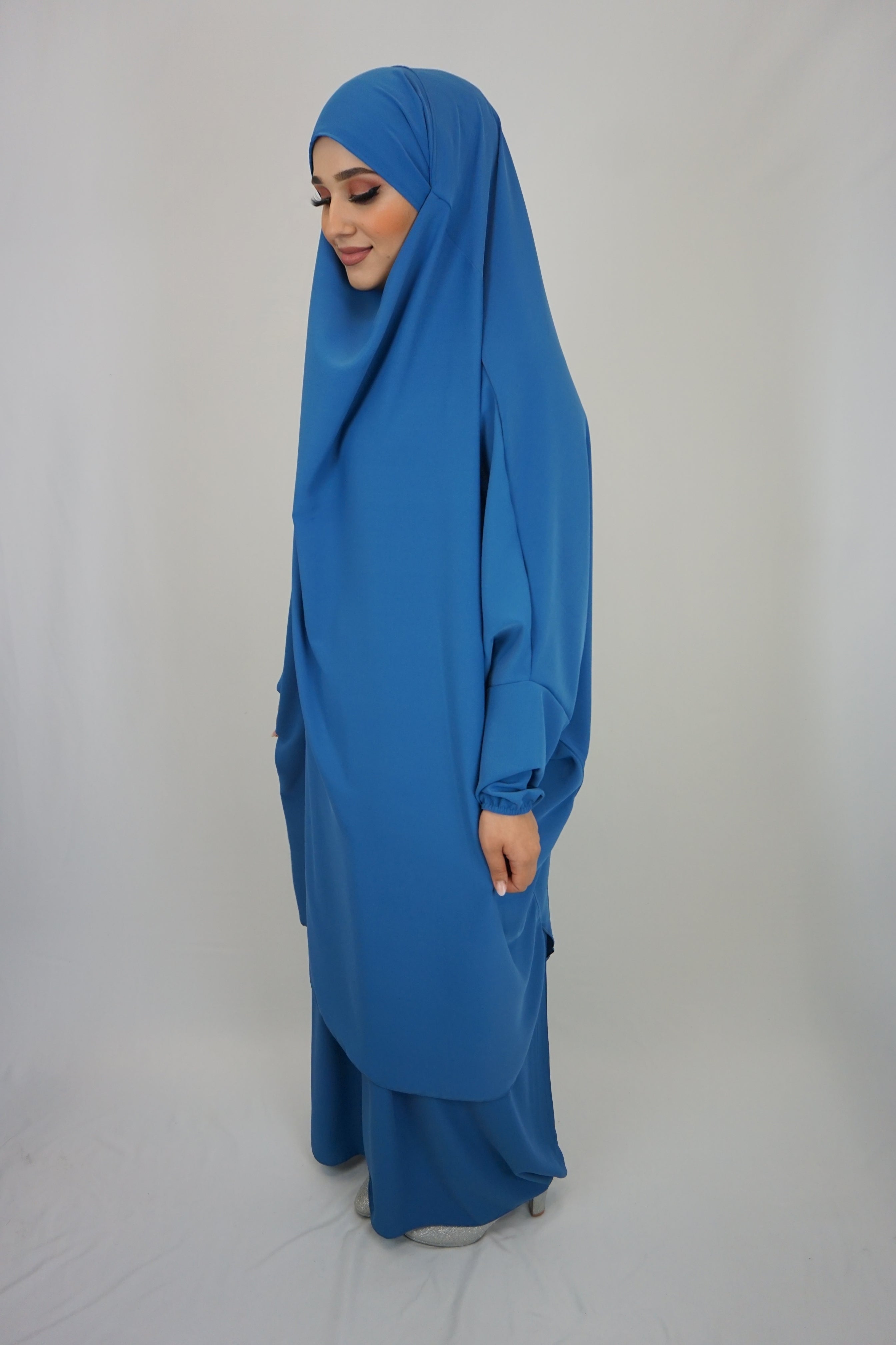 Jilbab Farheena Jeansblau