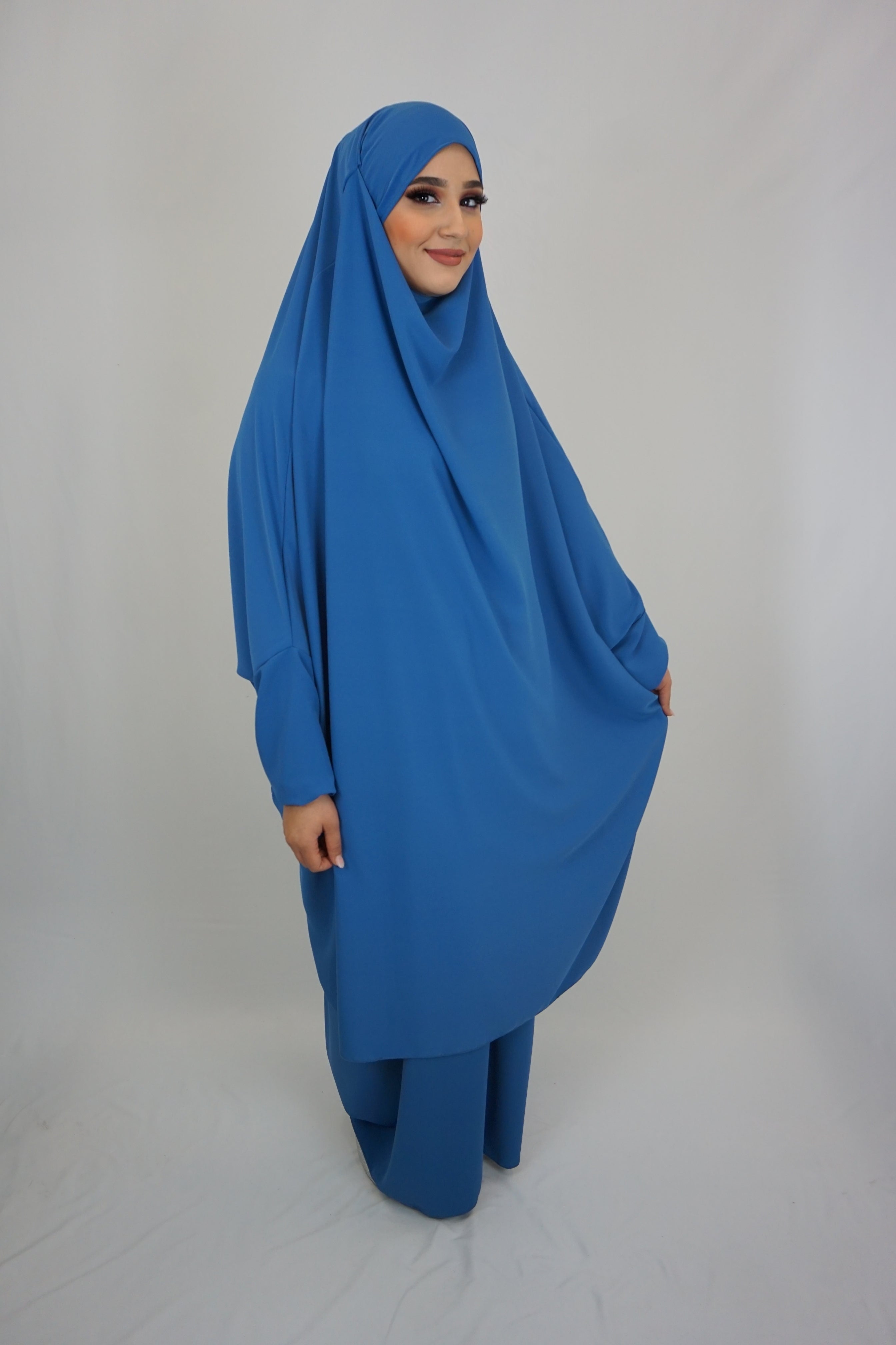 Jilbab Farheena Jeansblau